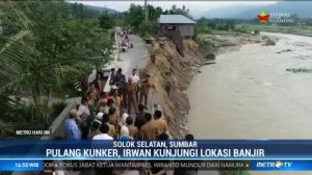 Gubernur Sumbar Kunjungi Korban Banjir Solok Selatan