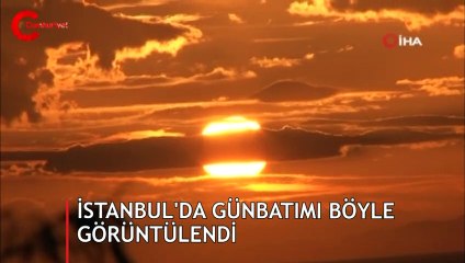 İstanbul'da kaydedildi... Göz kamaştıran görüntüler