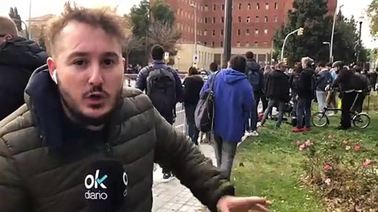 Traslado del Real Madrid del aeropuerto al hotel en Barcelona