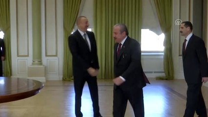 TBMM Başkanı Şentop, Azerbaycan Cumhurbaşkanı Aliyev ile görüştü