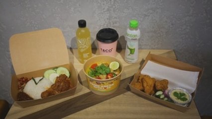 La aerolínea malasia AirAsia crea un restaurante de comida de avión en tierra