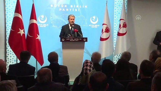 BBP Genel Başkanı Destici: '(Doğu Akdeniz) Avrupa Birliği'nin yaptığı açıklamalar bizi bağlamaz' ANKARA