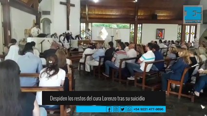 Despiden los restos del cura Lorenzo tras su suicidio