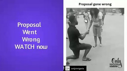 Public proposal went wrong