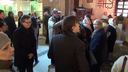 AB Delegasyon Başkanı Berger ve AB ülkeleri büyükelçileri önce Konya'yı gezdi ardından okul açılışına katıldı
