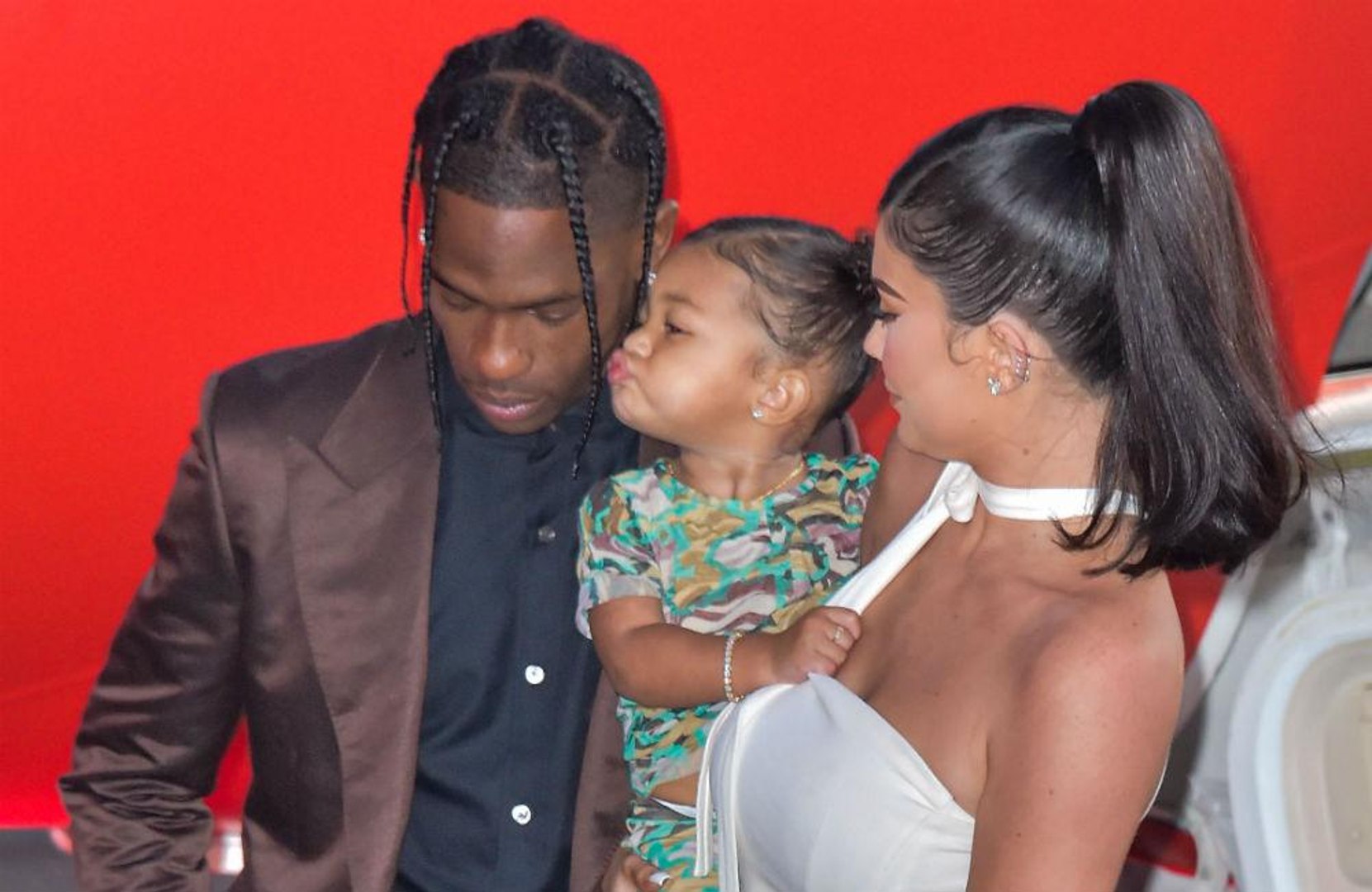 Kylie Jenner and Travis Scott co-parenting at Christmas
