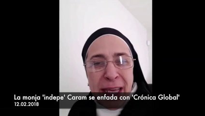 La monja separatista Sor Lucía Caram llama "basura" y "manipuladores" al diario digital 'Crónica Global'