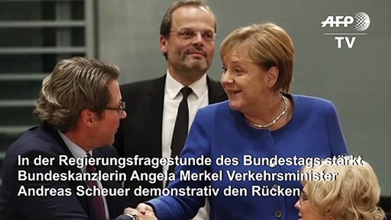 Merkel: 'Andy Scheuer macht eine sehr gute Arbeit'