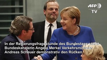 Merkel: "Andy Scheuer macht eine sehr gute Arbeit"