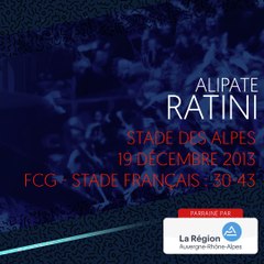 L'essai d'Alipate Ratini face au Stade Français en 2014