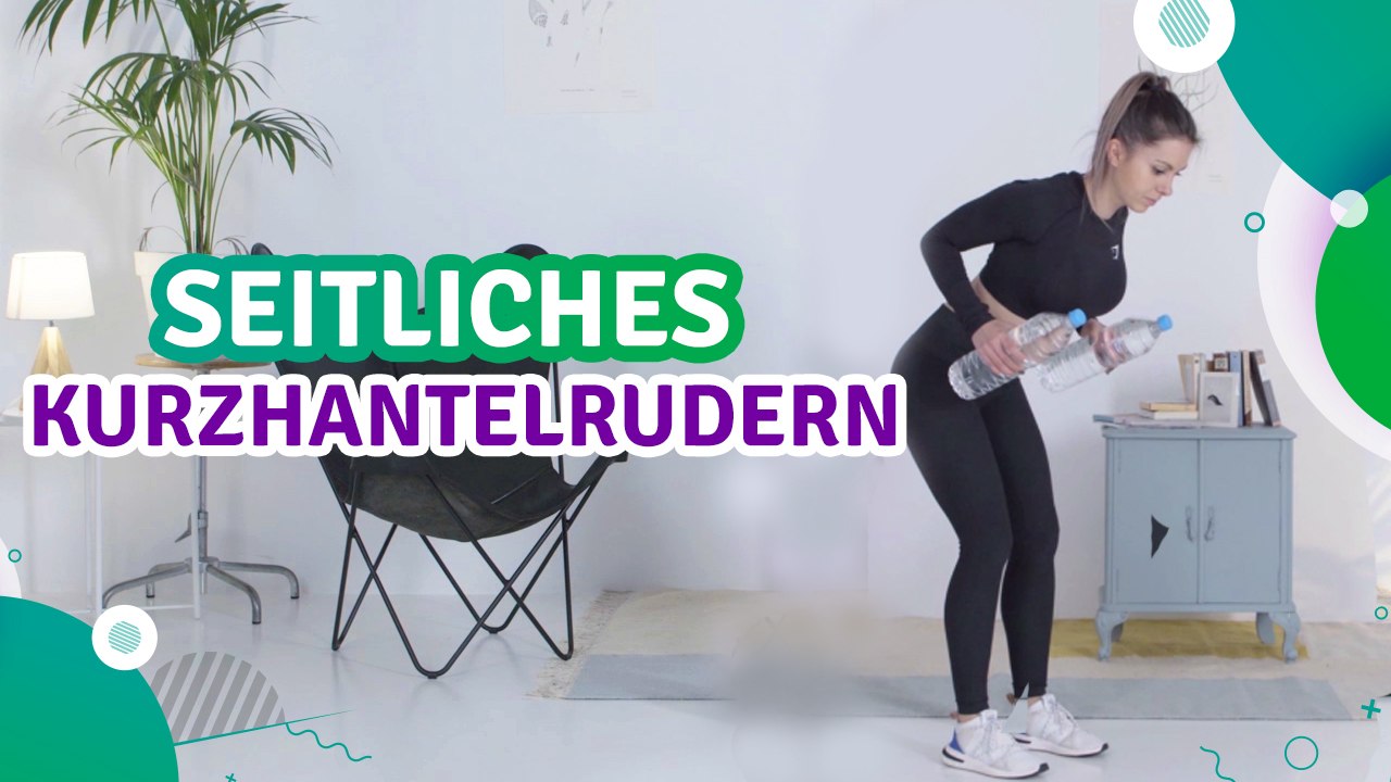 Seitliches Kurzhantelrudern - Du Bist Fit