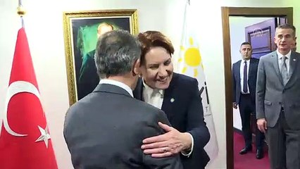 Akşener, Beşiktaş Yönetim Kurulu Başkanı Çebi'yi kabul etti - ANKARA