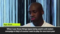 Yaya Toure: I will join FIFA to combat racism.