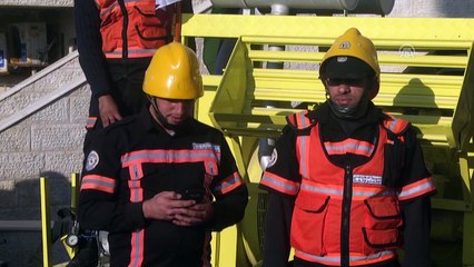 Katar'ın sağladığı yeni sivil savunma araçları Gazze'ye teslim edildi - GAZZE