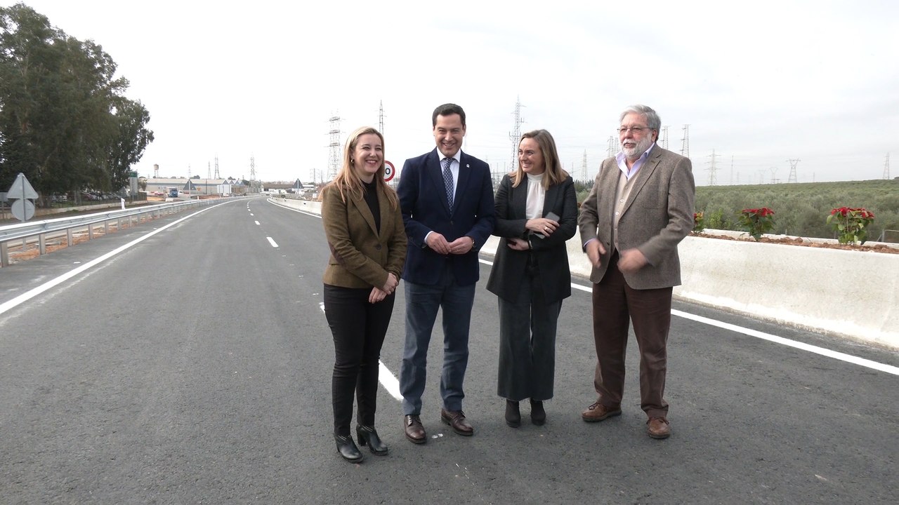 Moreno inaugura la duplicación de la carretera A-392