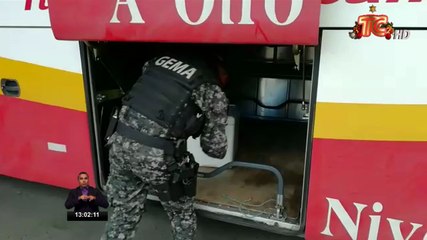 Sujeto fue detenido presuntamente por trasladar más de 3 kilos de base de cocaína en bus intercantonal