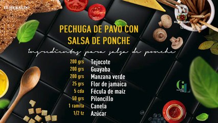 Fácil y con un toque elegante: pechuga de pavo con salsa de ponche