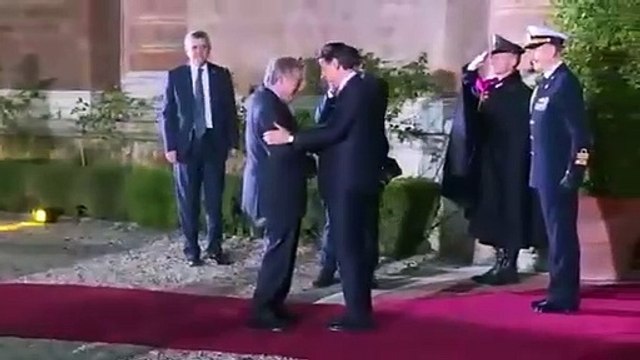 Conte accoglie a Villa Madama il Segretario generale delle Nazioni Unite Antonio)
