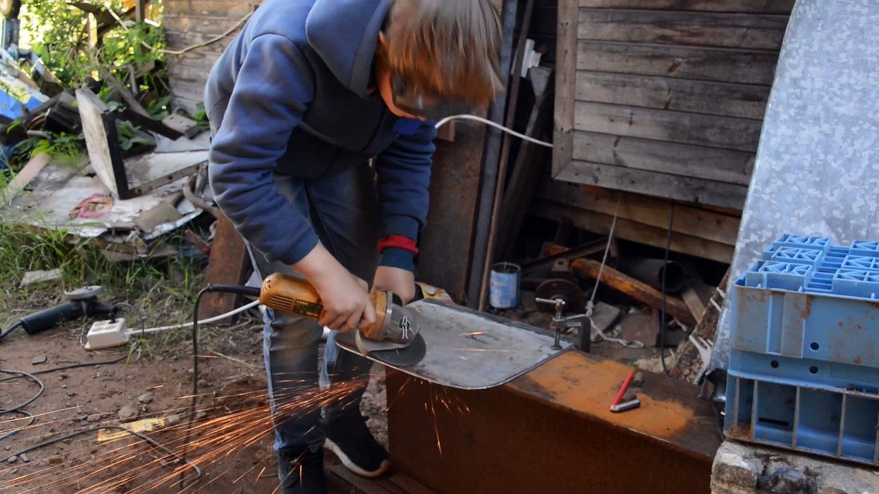 Homemade Steam Engine Train and Track