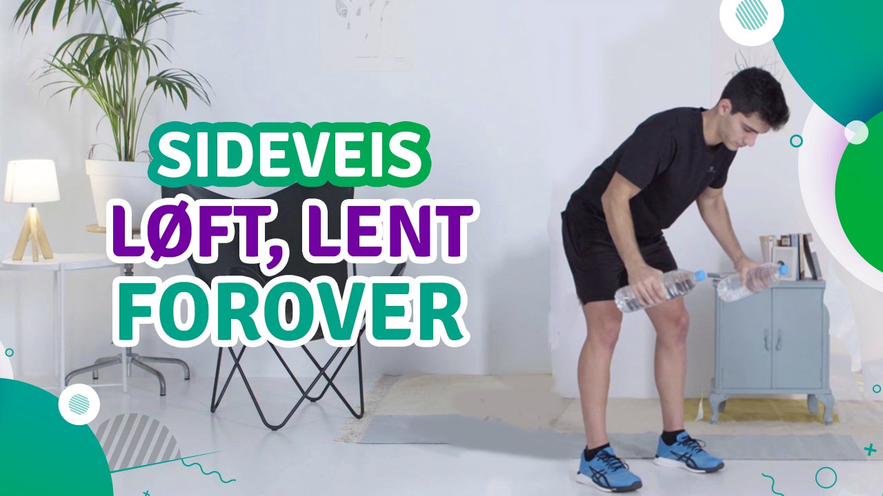 Sideveis løft, lent forover - Trenings Glede