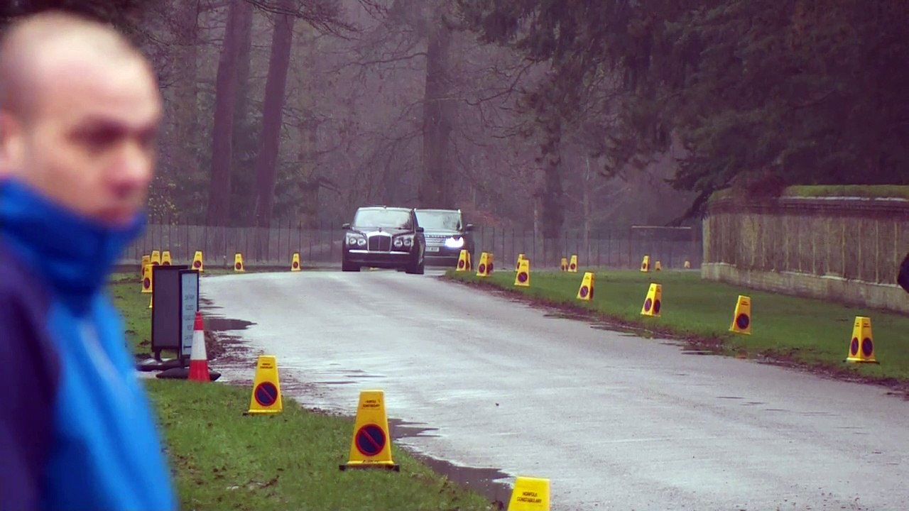 The Queen arrives at church in Sandringham