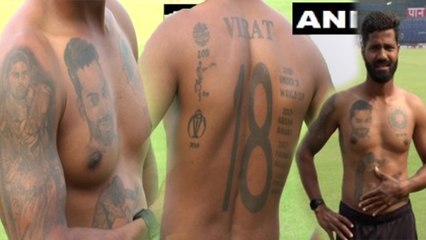 Kohli's dedicated fan who have 16 tattoos in his figure