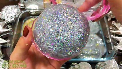 Series SILVER Slime! Mixing Random Things into CLEAR Slime! Satisfying Slime s #674