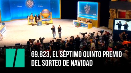 69.823, el séptimo quinto premio del Sorteo de Navidad