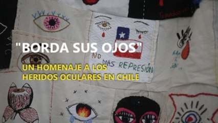 "Borda sus ojos", un homenaje a los heridos oculares durante las protestas en Chile