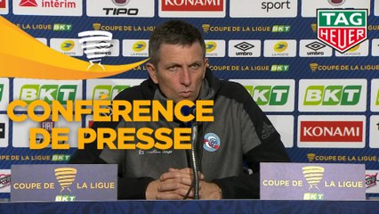 Conférence de presse FC Nantes - RC Strasbourg Alsace (0-1) : Christian  GOURCUFF (FCN) - Thierry LAUREY (RCSA) - 2019/2020