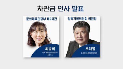 문체부 2차관에 '아시아의 인어' 최윤희...정책기획위원장에 '음주 전력' 조대엽 임명 / YTN