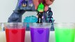 Learn Colors for Toddlers with PJ Masks Toys Wrong Head Toys and Water Colors-