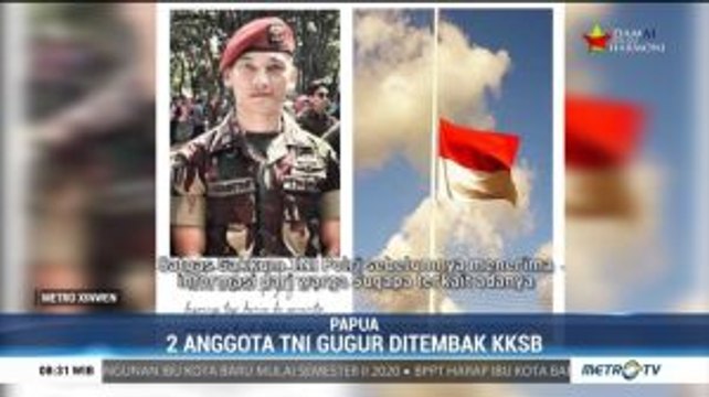 2 Prajurit TNI Gugur Ditembak KKSB di Papua