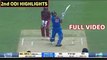 India Vs West Indies - 2nd ODI Match - Full Match Highlights