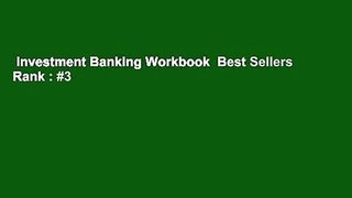 Investment Banking Workbook  Best Sellers Rank : #3