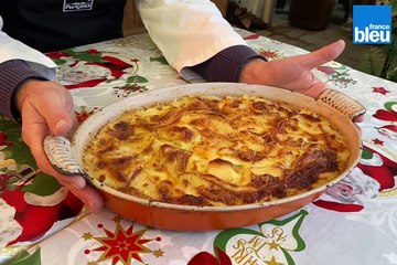 Le gratin dauphinois par Laurent Gras au marché de noël de Grenoble