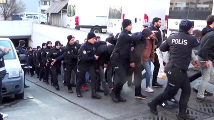 Uyuşturucu operasyonunda gözaltına alınan 110 şüpheli adliyeye sevk edildi