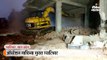 कांग्रेस नेता साहब सिंह गुर्जर के परिवार का अलकापुरी में निर्माणाधीन कॉम्प्लेक्स तोड़ा