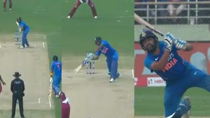 Sixer King Rohit Batting shockes about his six | ROHIT SHARMA | INDIA | WI | ONEINDIA KANNADA