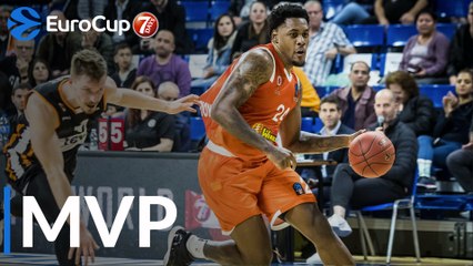 7DAYS EuroCup Regular Season Round 10 MVP: James Kelly, Maccabi Rishon Lezion