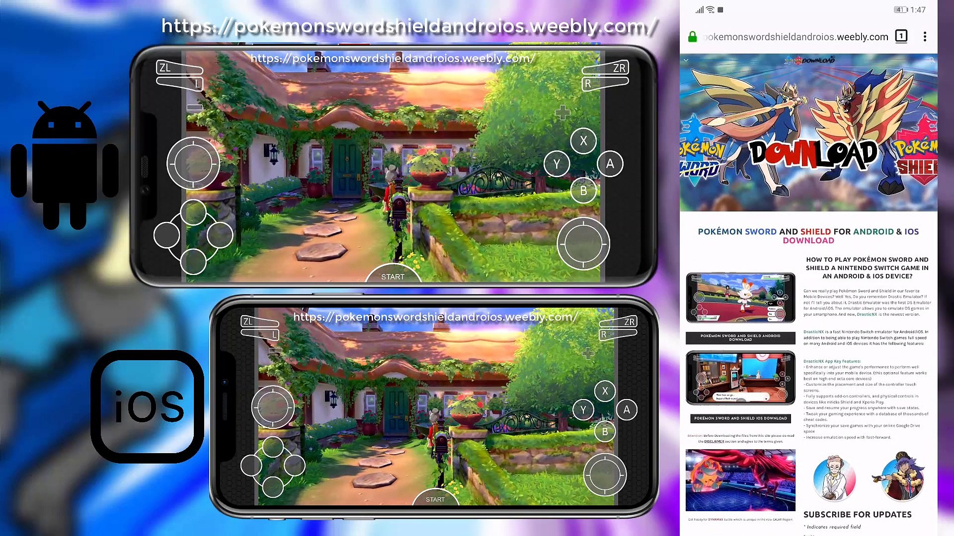 How to download pokemon Sword and Shield game for Android 