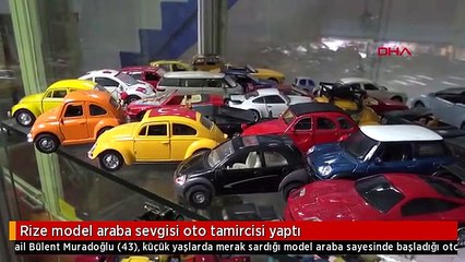 Rize model araba sevgisi oto tamircisi yaptı
