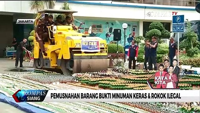 Bea Cukai Musnahkan 14.000 Botol Minuman Keras & 2,7 Juta Batang Rokok Ilegal