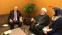 Cumhurbaşkanı erdoğan, iran cumhurbaşkanı hasan ruhani ile görüştü
