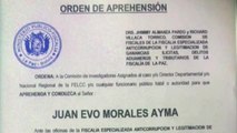 Bolivia emite una orden la detención contra Evo Morales