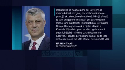Thaçi: Kosova synon NATO e BE, jo iniciativat eksperimentale rajonale - Vizion Plus