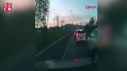 Magandadan kadın doktora otoyolda dayak