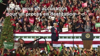 Trump qualifie la destitution de "honte" lors d'un rassemblement au Michigan