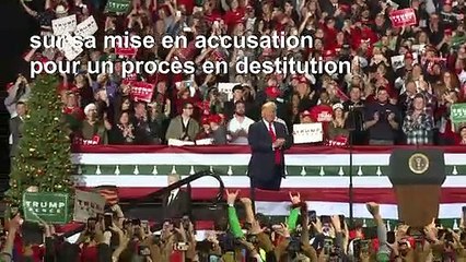 Trump qualifie la destitution de "honte" lors d'un rassemblement au Michigan