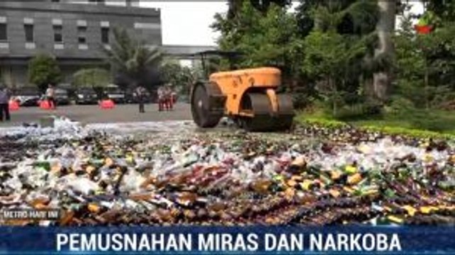 Polda Metro Jaya Musnahkan 42 Ribu Miras dan 62 Kg Sabu